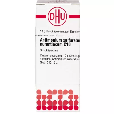 ANTIMONIUM SULFURATUM aurantiacum C 10 globúl, 10 g