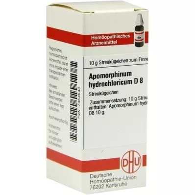 APOMORPHINUM HYDROCHLORICUM D 8 guľôčok, 10 g