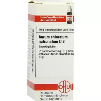 AURUM CHLORATUM NATRONATUM D 8 guľôčok, 10 g