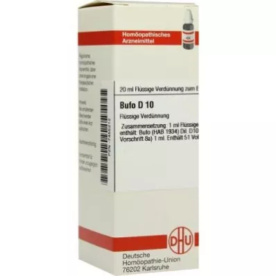 BUFO D 10 riedenie, 20 ml
