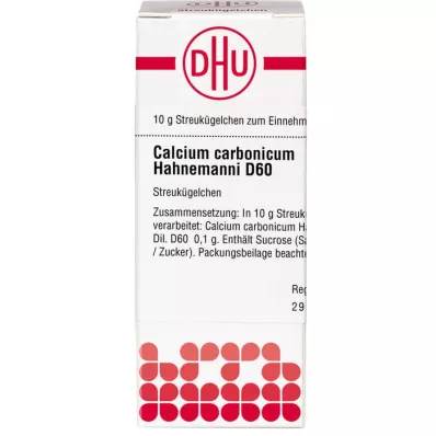 CALCIUM CARBONICUM Hahnemanni D 60 globúl, 10 g