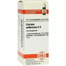 CALCIUM SULFURICUM C 6 guľôčok, 10 g