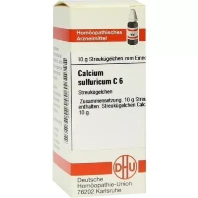 CALCIUM SULFURICUM C 6 guľôčok, 10 g