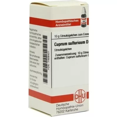 CUPRUM SULFURICUM D 12 guľôčok, 10 g