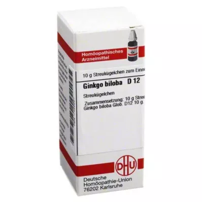 DHU Ginkgo biloba D 12 guľôčok, 10 g