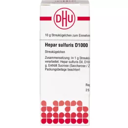 HEPAR SULFURIS D 1000 guľôčok, 10 g