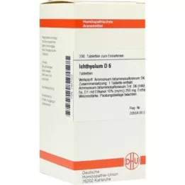 ICHTHYOLUM D 6 tabliet, 200 kapsúl