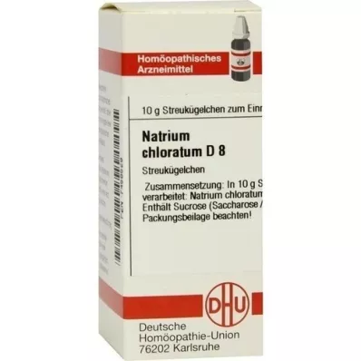 NATRIUM CHLORATUM D 8 guľôčok, 10 g
