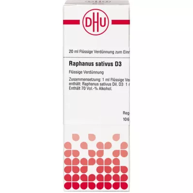 RAPHANUS SATIVUS D 3 riedenie, 20 ml