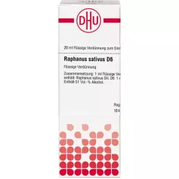 RAPHANUS SATIVUS D 6 riedenie, 20 ml