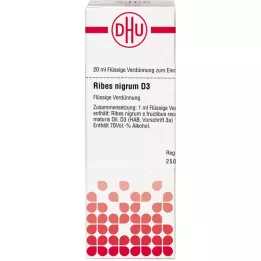 RIBES NIGRUM D 3 riedenie, 20 ml