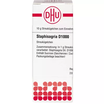 STAPHISAGRIA D 1000 guľôčok, 10 g