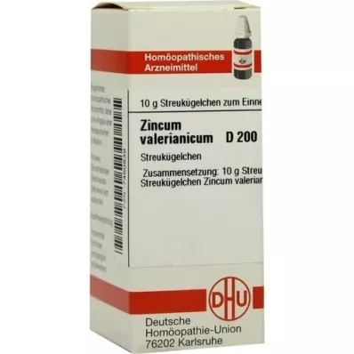 ZINCUM VALERIANICUM D 200 globúl, 10 g