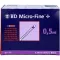 BD MICRO-FINE+ Inzulínspr.0,5 ml U100 8 mm, 100X0,5 ml