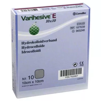 VARIHESIVE E 10x10 cm HKV hydroaktívne, 10 ks