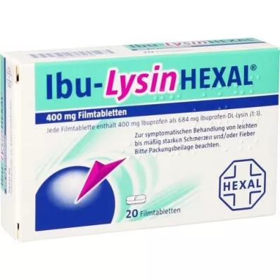IBU-LYSINHEXAL Filmom obalené tablety, 20 ks