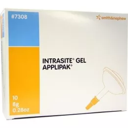 INTRASITE Hydrogélový gél na čistenie rán, 10X8 g