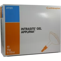 INTRASITE Hydrogélový gél na čistenie rán, 10X15 g