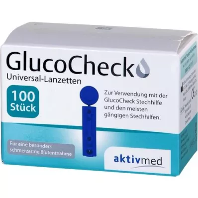 GLUCOCHECK Lancety univerzálne, 100 ks