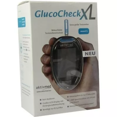 GLUCOCHECK XL Súprava glukometrov na meranie glukózy v krvi mmol/l, 1 ks