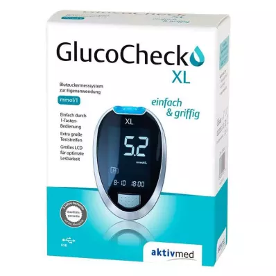 Gluco Check XL súprava na meranie hladiny glukózy v krvi mmol / l, 1 ks Gluco Check XL súprava na meranie hladiny glukózy v krvi mmol / l, 1 ks