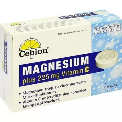 CEBION Plus Magnesium 400 šumivé tablety, 20 kapsúl