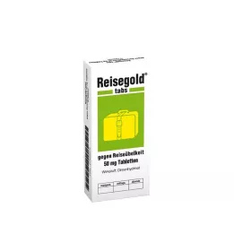 REISEGOLD Tabuľky proti cestovnej nevoľnosti, 10 ks