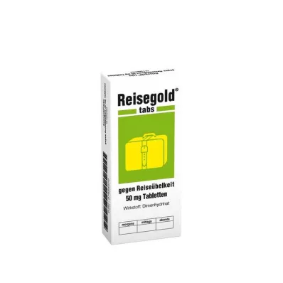 REISEGOLD Tabuľky proti cestovnej nevoľnosti, 10 ks