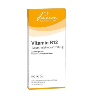 Depotná injekcia vitamínu B12 1500 µg injekčný roztok, 10X1 ml Depotná injekcia vitamínu B12 1500 µg injekčný roztok, 10X1 ml