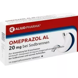 OMEPRAZOL AL 20 mg b.Sodbr.žalúdočné tablety, 14 ks