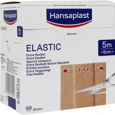 HANSAPLAST Elastické náplasti 6 cmx5 m, 1 ks