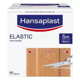 HANSAPLAST Elastické náplasti 8 cmx5 m, 1 ks
