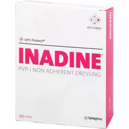 INADINE Masťová gáza w. PVP Iod. 9,5x9,5cm, 25 ks