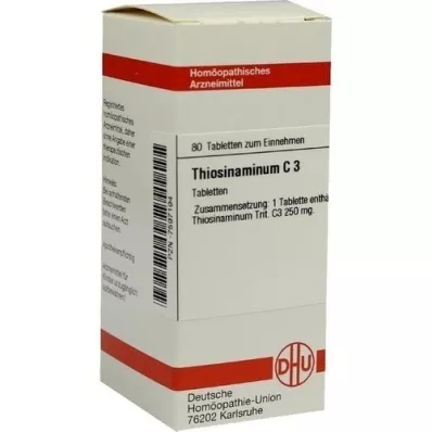 THIOSINAMINUM C 3 tablety, 80 kapsúl