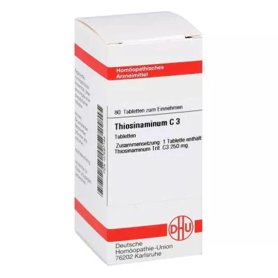 THIOSINAMINUM C 3 tablety, 80 kapsúl