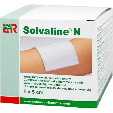 Solvaline N 5x5 cm sterilné obklady, 25 ks Solvaline N 5x5 cm sterilné obklady, 25 ks