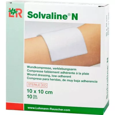 Solvaline N 10x10 cm sterilné obklady, 10 ks Solvaline N 10x10 cm sterilné obklady, 10 ks