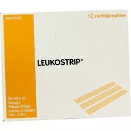 LEUKOSTRIP Stripy na šitie rán 6,4x102 mm, 10X5 ks