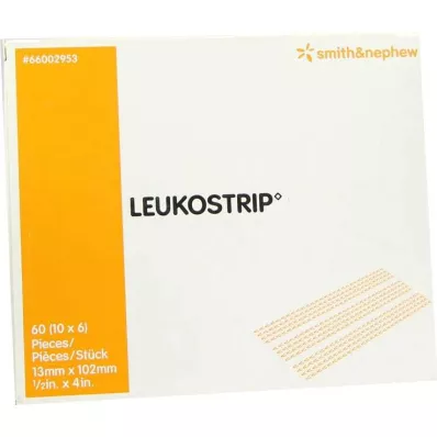 LEUKOSTRIP Stripy na šitie rán 13x102 mm, 10X6 ks LEUKOSTRIP Stripy na šitie rán 13x102 mm, 10X6 ks