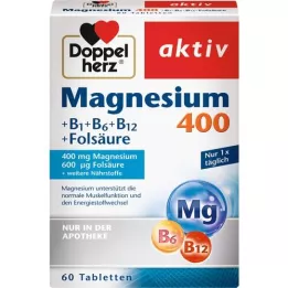 DOPPELHERZ Horčík 400 mg tablety, 60 kapsúl