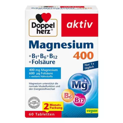 DOPPELHERZ Horčík 400 mg tablety, 60 kapsúl