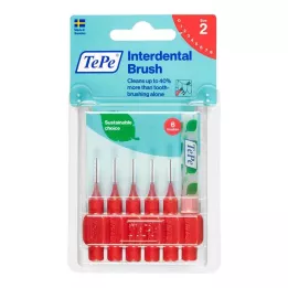 Tepe medzizubná kefka 0,5mm červená, 6 ks