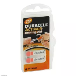 BATTERIEN f.načúvacie prístroje Duracell 13, 6 ks