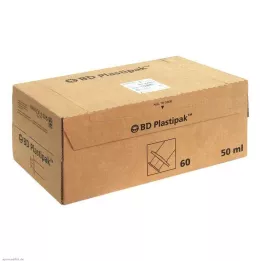 BD PLASTIPAK Injekčná striekačka 50 ml Luer loc. centrovaná, 60X50 ml