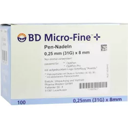 BD Micro-Fine + 8 ihiel 0,25x8 mm, 100 ks
