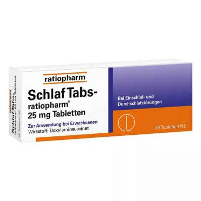 Sleep tabs ratiopharm 25 mg tablety, 20 ks Sleep tabs ratiopharm 25 mg tablety, 20 ks