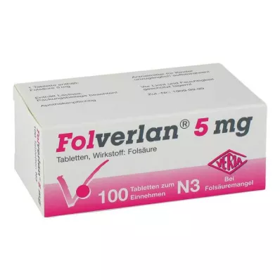 Folverlan 5 mg tablety, 100 ks Folverlan 5 mg tablety, 100 ks