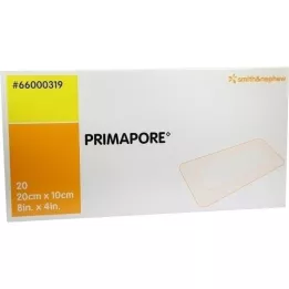 PRIMAPORE Sterilný obväz na rany 10x20 cm, 20 ks