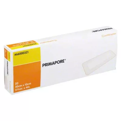 Primapore krytie na rany 30x10 cm, 20 ks