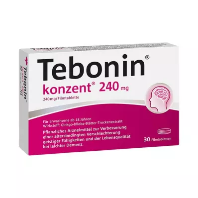 Tebonínový koncentrát 240 mg filmom obalené tablety, 30 ks
